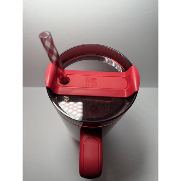 Stanley 2024 Holiday Exclusive SCARLET TINSEL 40oz Flowstate Tumbler BNWT BNIB - Picture 3 of 7